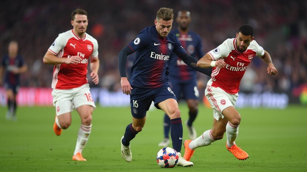 Atmosphère lors du match retour entre Arsenal et PSG