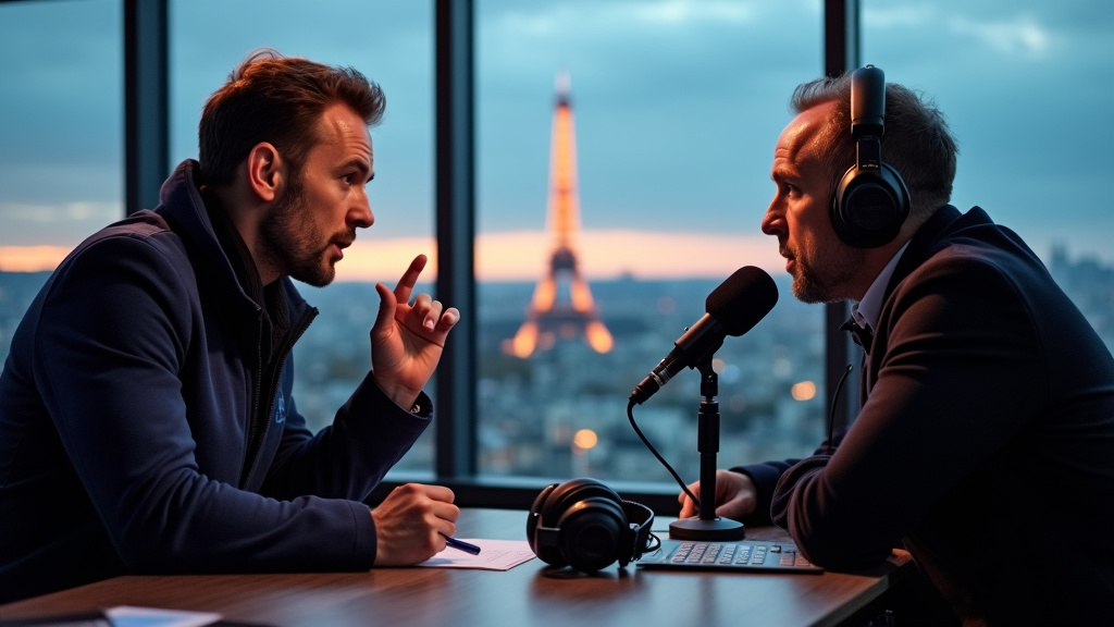 Commentateurs de la Ligue 1 McDonald's en pleine action