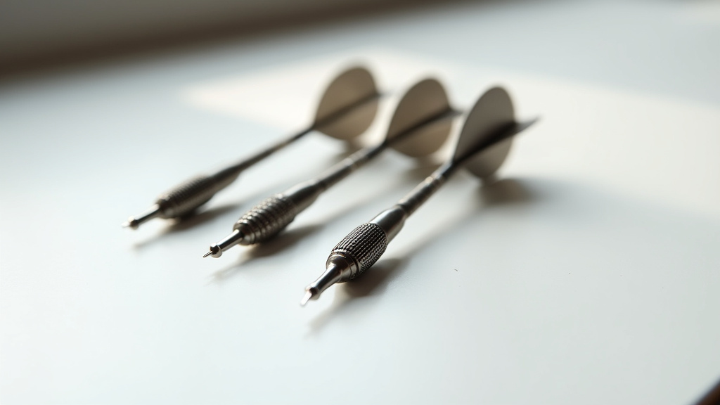 Comparaison de différents types de grip sur des fléchettes tungstène