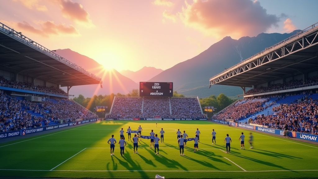 Joueurs du FC Annecy en action lors d'un match de Ligue 2