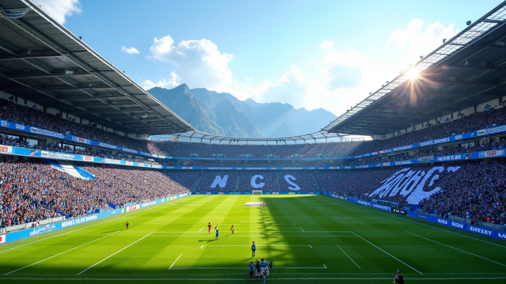 Stade du FC Annecy lors d'un match de Ligue 2