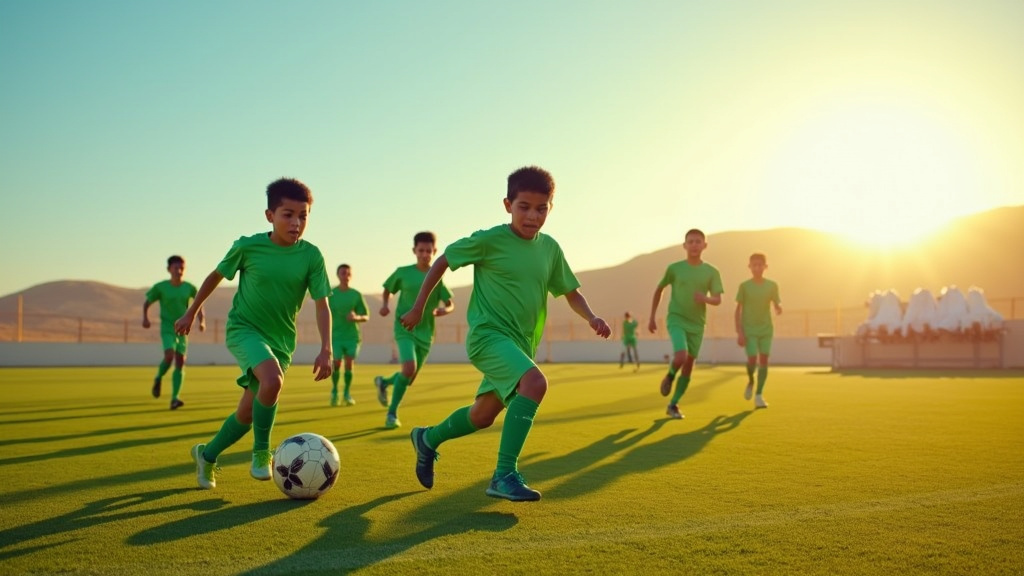 Équipe d'Arabie Saoudite U17 de football lors d'un match international