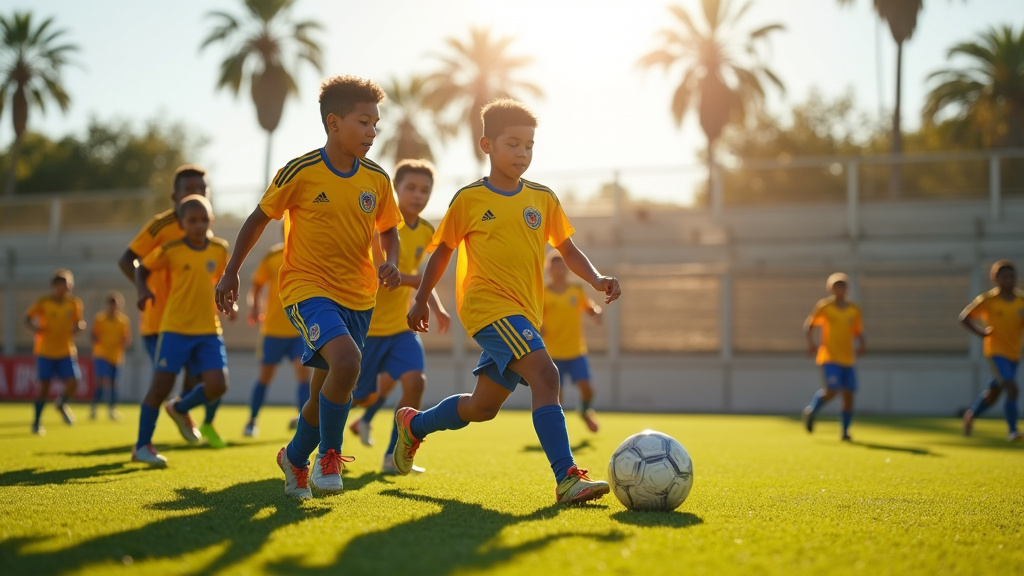 Julio Sinisterra en action lors d'un match de l'équipe Colombie U17