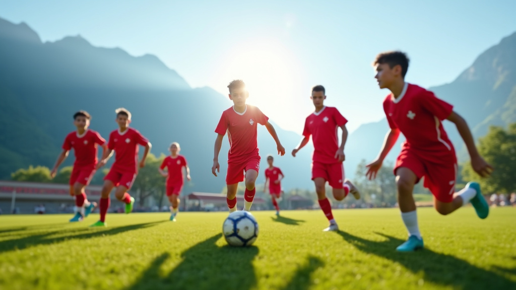 Gardiens de but de l'équipe suisse U17 en action lors d'un match