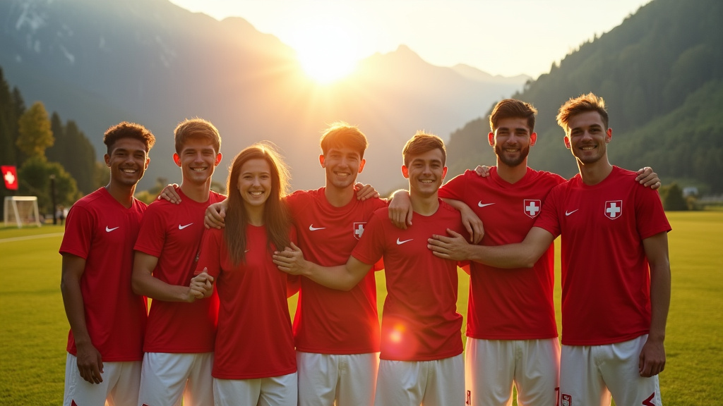 Équipe de Suisse U17 de football en 2026 lors d'un entraînement