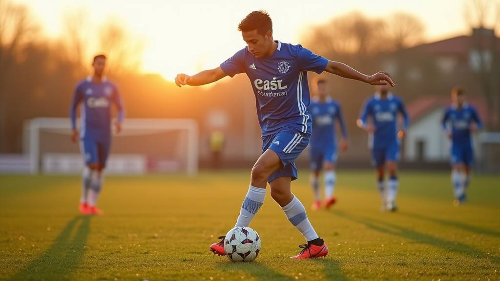 Les jeunes talents du centre de formation de l'ESTAC Troyes à l'entraînement