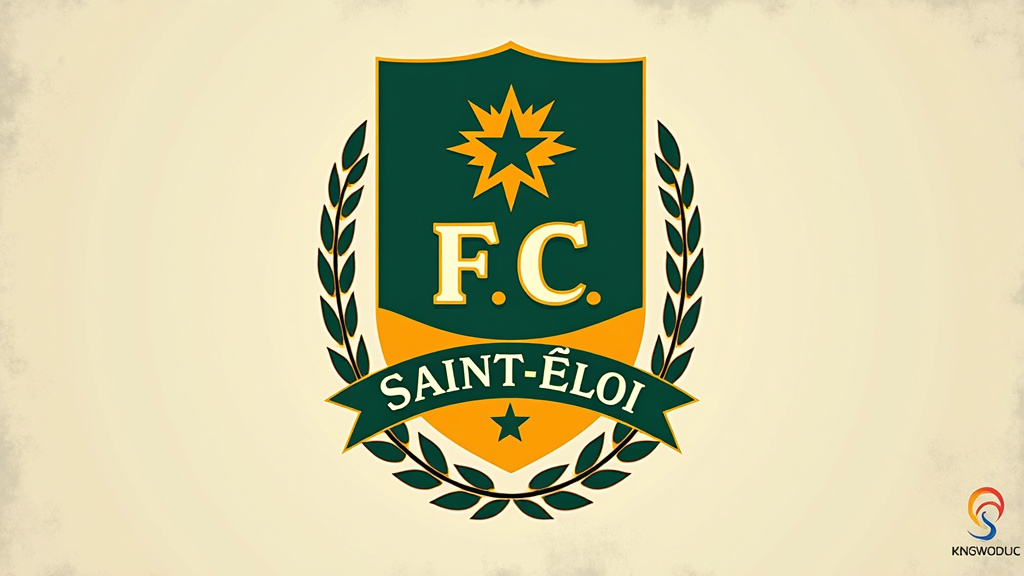 Logo historique du FC Saint-Éloi Lupopo avec les couleurs jaune et bleu