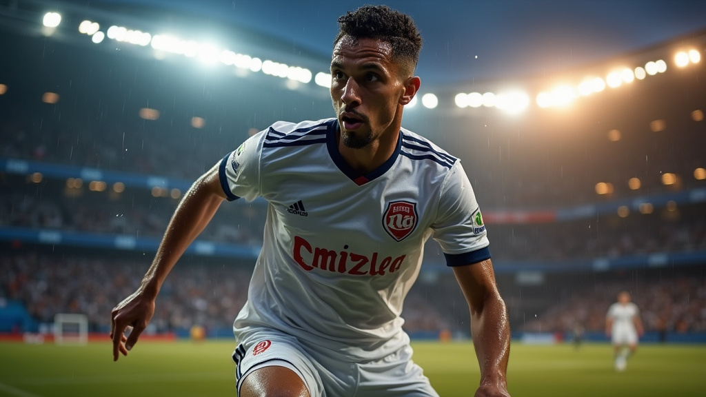 Hamza Igamane en action lors d'un match du LOSC