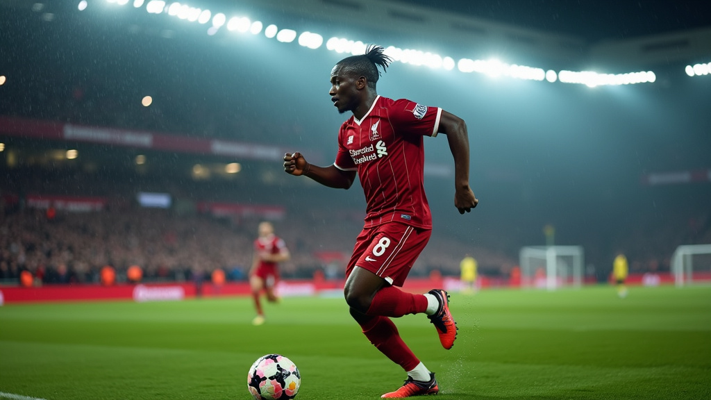 Hugo Ekitiké en action avec le Reims B en National 2