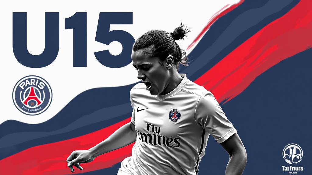 Jeune joueur U15 PSG en entraînement au Camp des Loges