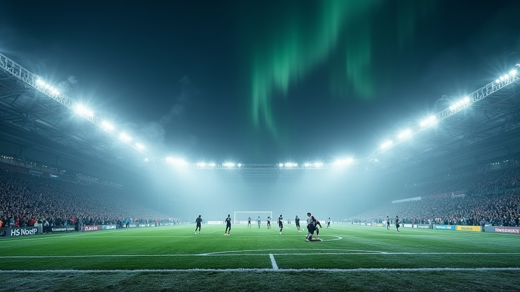 Ole Blomberg célèbre son but contre la Juventus