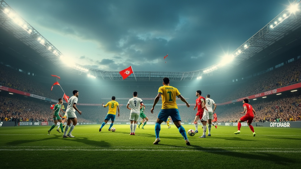 Ambiance au Stade Pierre-Mauroy lors du match Brésil-Tunisie