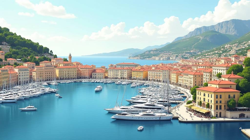 Vue aérienne de Monaco en 2025