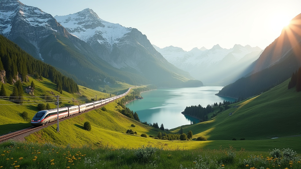Intérieur d'un TGV français avec passagers