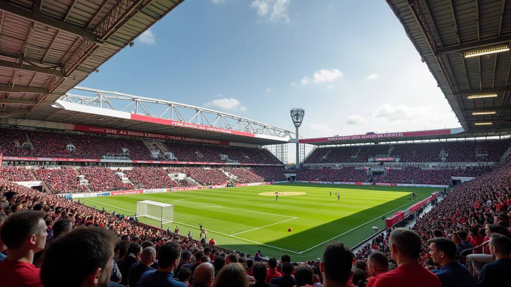 Vue aérienne du stade Nouste Camp
