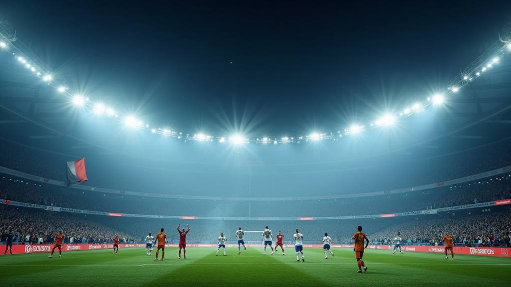 Newcastle United menant au début du match contre l'OM