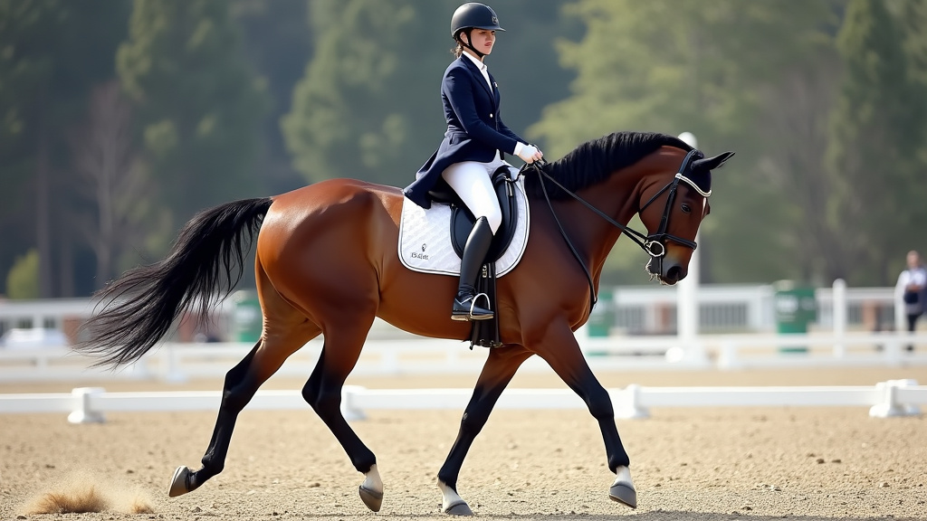 Épreuve de para-dressage en compétition internationale