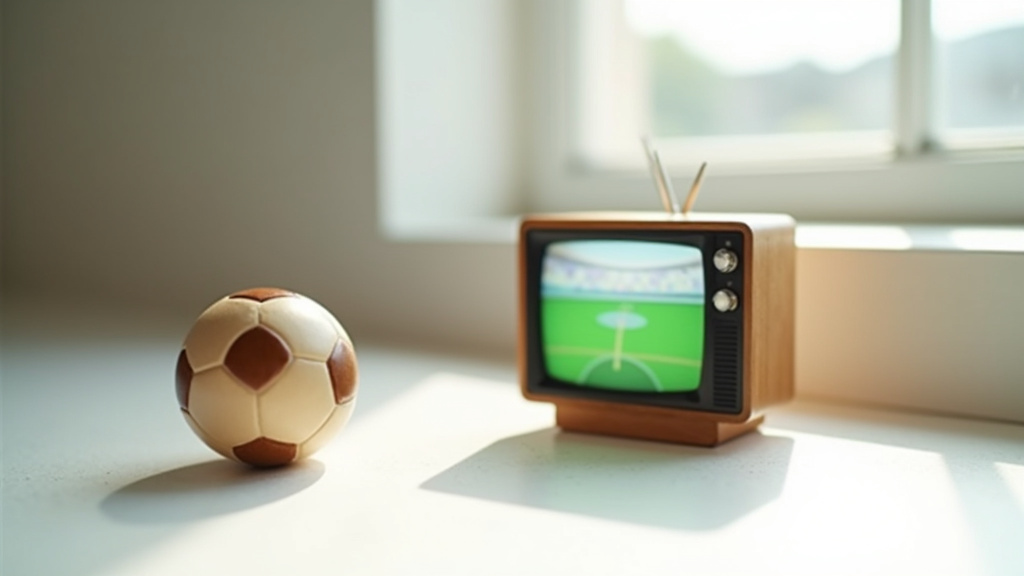 Écran de télévision diffusant un match de football en direct