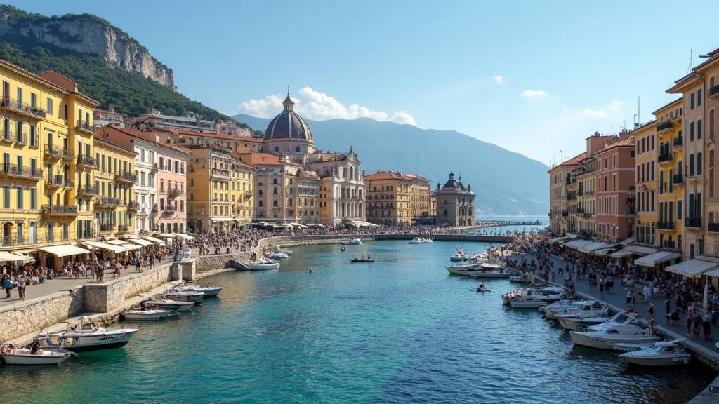 Promenade des Anglais avec vue sur la mer Méditerranée