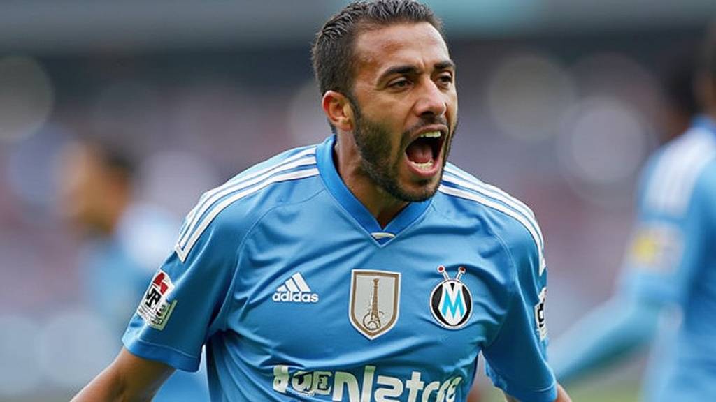 Roberto De Zerbi lors d'une conférence de presse à l'OM