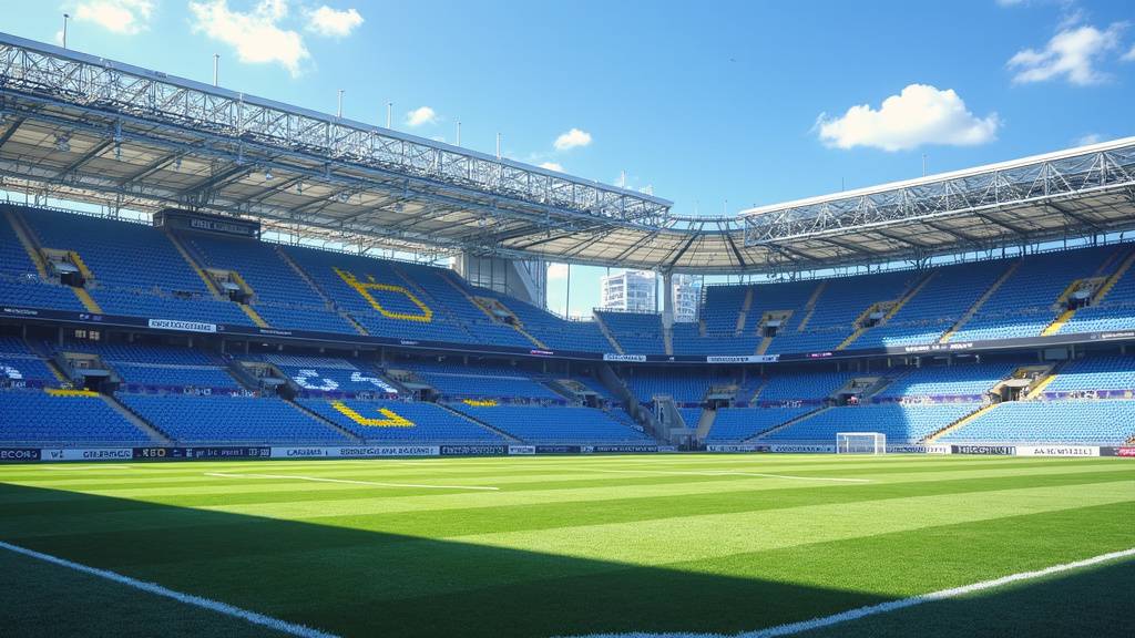Stade Armand-Cesari de Bastia lors d'un match de Ligue 2