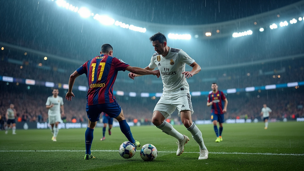 Stade Santiago Bernabéu lors du Clásico Real Madrid vs FC Barcelone