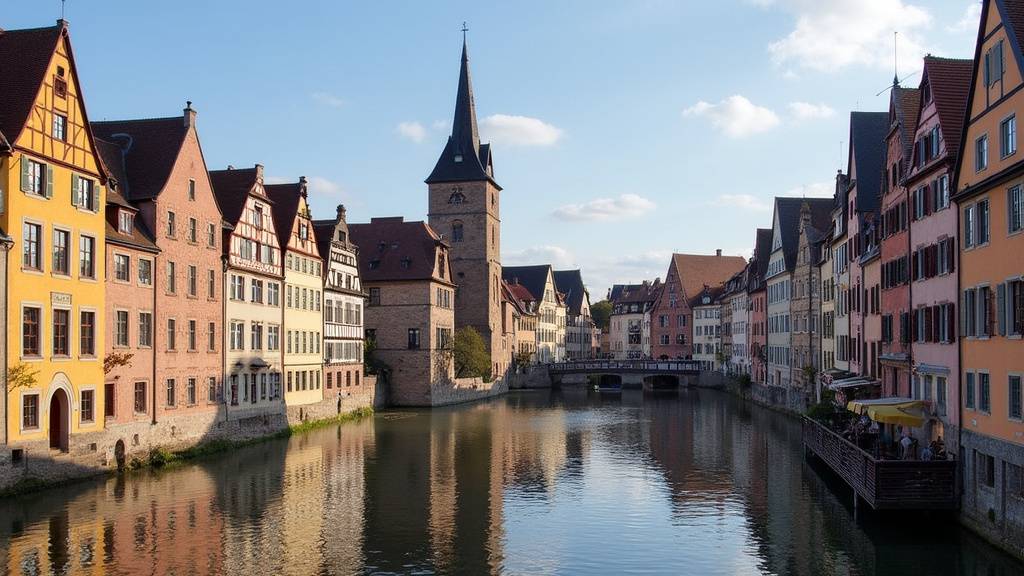 Cathédrale de Strasbourg illuminée le soir