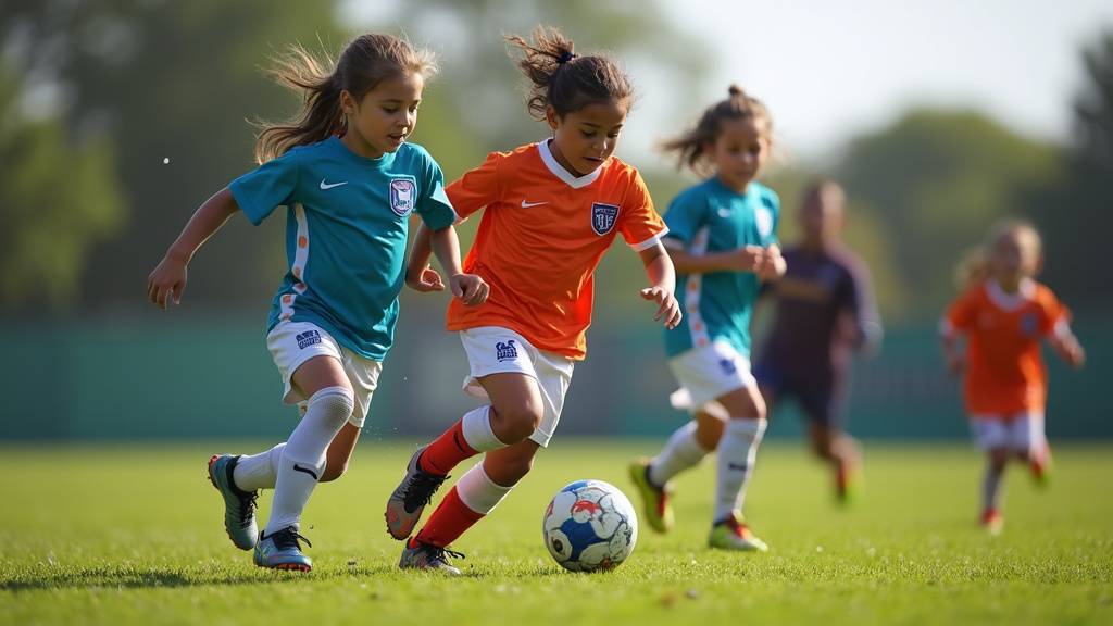Joueurs en position tactique pendant un entraînement collectif