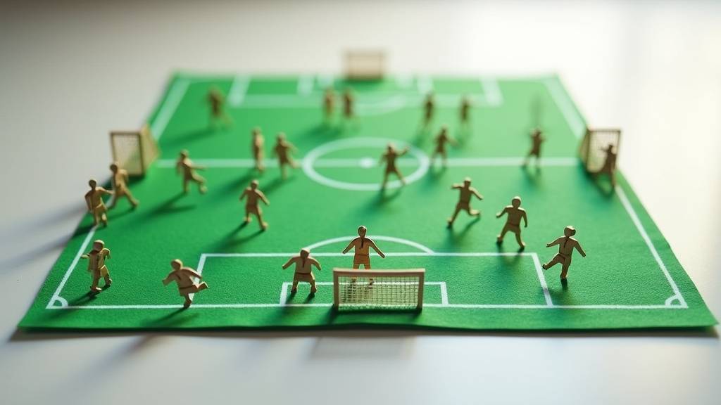 Schema tactique 4-4-2 sur un terrain de football avec fleches d animation